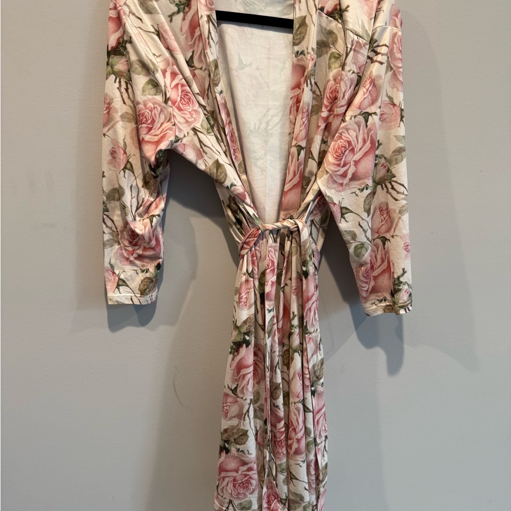 Floral Pink Robe